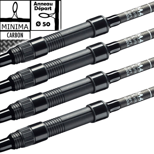 Starbaits M4 X Lite 50mm 10' 3lbs Rute (x4)