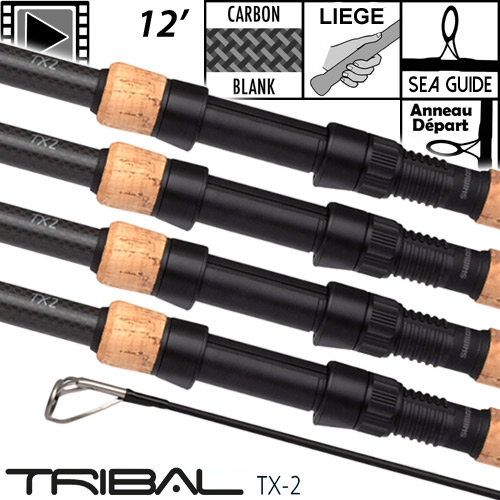 Canne Shimano Tribal TX-2A Carp Intensity Full Cork 12' 3.5lbs (les 4)