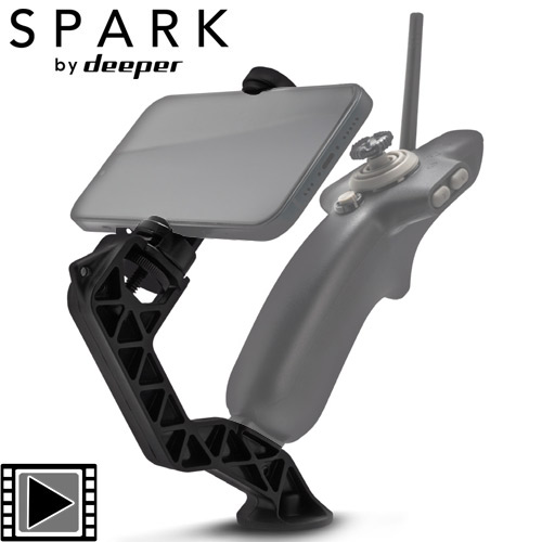 Support Smartphone Deeper pour Télécommande Bateau Amorceur Spark