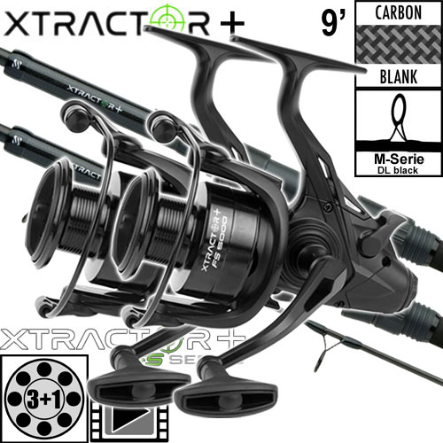 Ensemble Sonik Xtractor+ 9' 3lbs Full Slim Shrink FS 5000 (les 2)