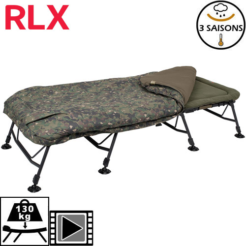 Trakker RLX 8 Wide Camo Bed System
