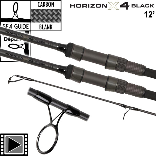 Canne Fox Horizon X4 Black 50mm 12' 3.5lbs Full Shrink (les 2)