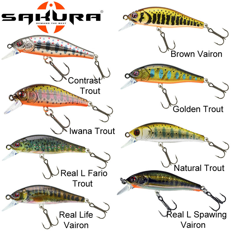 Leurre Flat Phoxy Minnow Sakura HW 50 S 50mm 6g