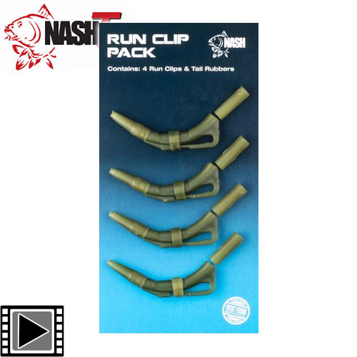 Clip Plomb Nash Run Clip Pack Weed (par 4)
