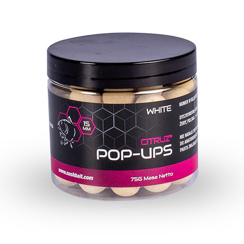 Nash Citruz Pop Ups 15mm 75g White