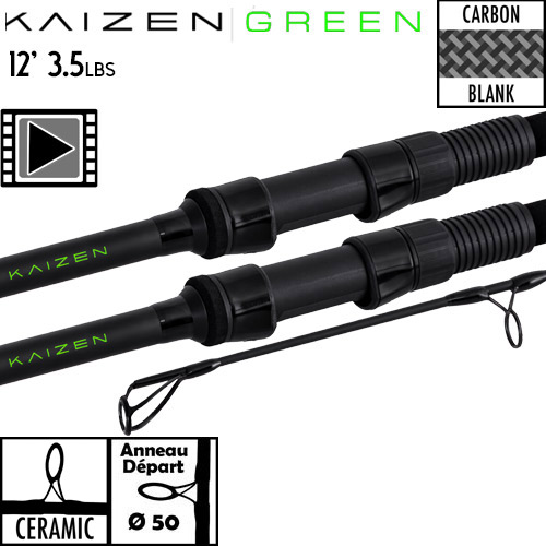 Canne Korda Kaizen Green Ceramic 50mm 12' 3.5lbs (les 2)