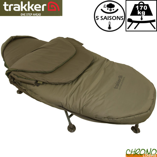 Bed Chair Trakker Levelite Oval V2 System Wide 5 Saisons Chrono