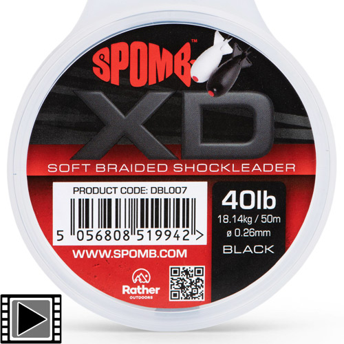Tête de Ligne Spomb XD Shock Leader Black 0.26mm 50m