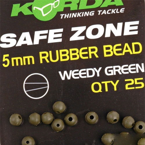 Perle Korda Caoutchouc Rubber Bead 5mm (par 25)