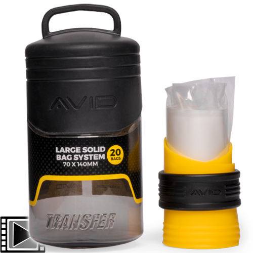 Kit Sac PVA Avid Carp Transfer Solid Bag System Loader