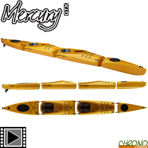 Kayak point 65 n mercury duo sit on top modular amarillo 2 personas