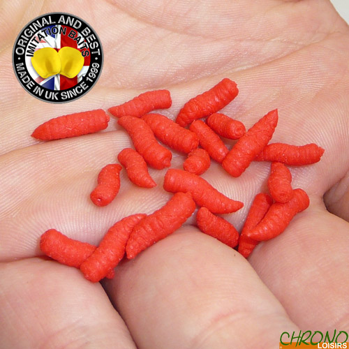 Asticot enterprise tackle rouge flottant par 20 Chrono Carpe