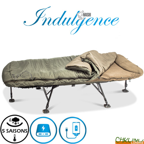 Bed chair nash indulgence ss4 wide 6 pieds avec duvet 5 saisons
