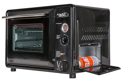 Mini horno portátil de gas de 30 litros, barbacoa de camping 1,3 kW,  temporizador Piezo GF-300 + 8 cartuchos de gas 227 g : : Jardín