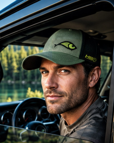 Casquette Hotspot Design Minimal Carp Green - description 06