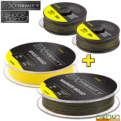 Tresses avid carp spod marker 2 shock leader Chrono Carpe