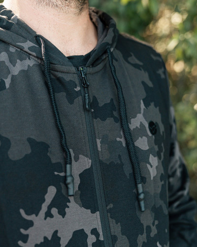 Sweat Zippé Korda Hoodie Black Kamo - description 04