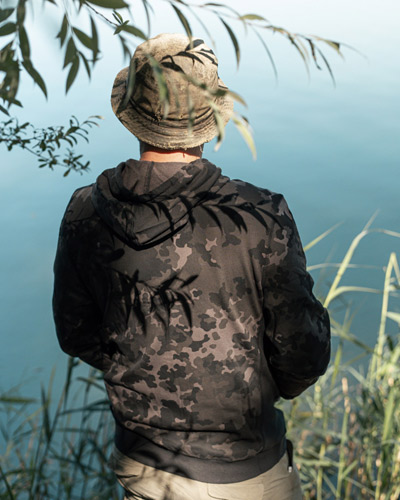 Sweat Zippé Korda Hoodie Black Kamo - description 06