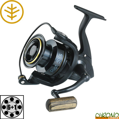 Moulinet De Pêche Carpe Wychwood Riot 65 Big Pit - Front Drag - Bobine De Rechange Incluse