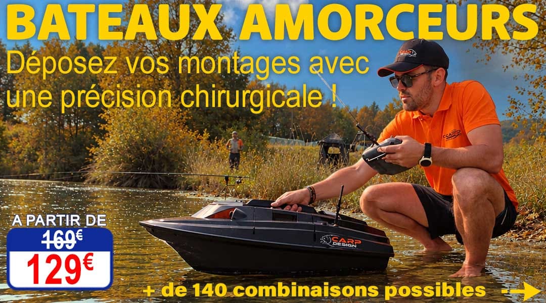 Nouvel arrivage Bateaux Amorceurs Carp Design